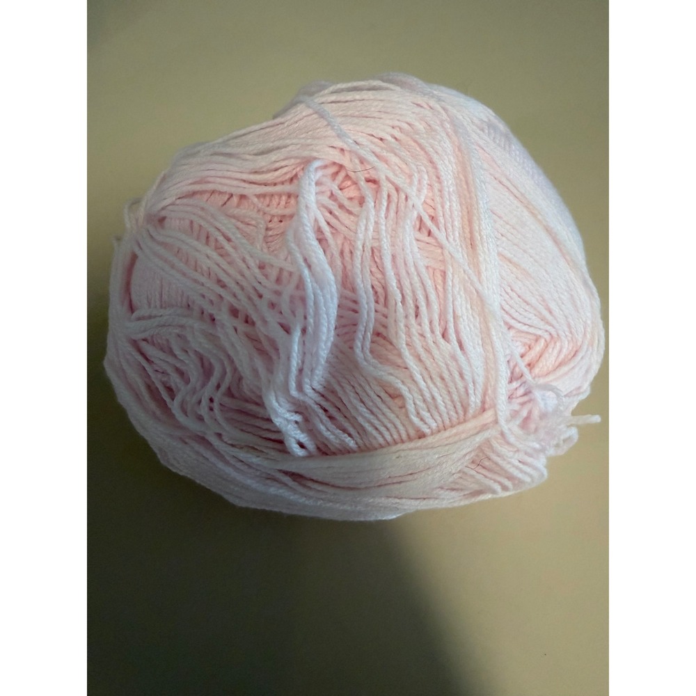 Soft Baby Pink Knitting Crochet Yarn Cake Light Weight Pastel Pink Crafting